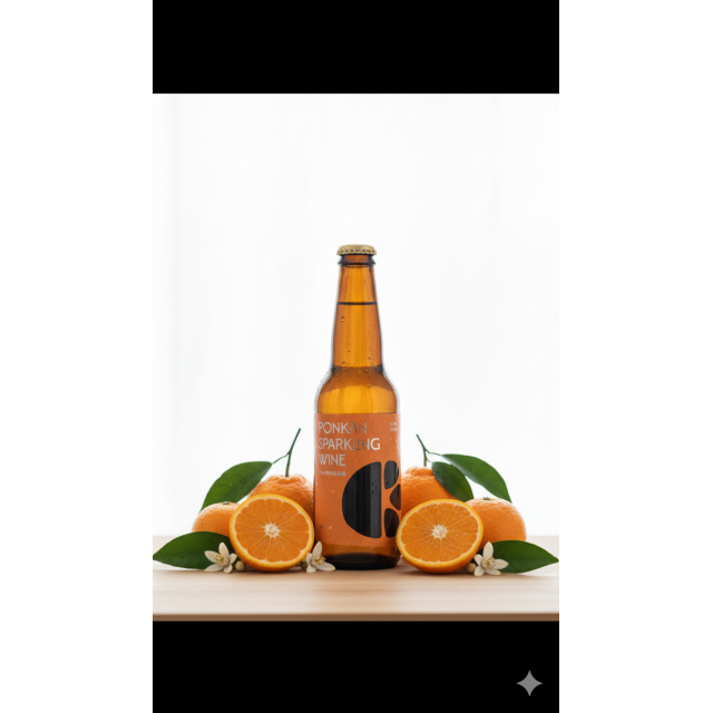 椪柑小米氣泡酒（100%自然農法有機椪柑冷壓果汁 × 小米酒 × 氣泡）