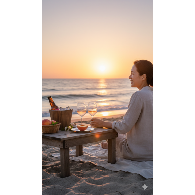 蜜桃小米氣泡酒（草生栽培蜜桃 × 小米酒 × 氣泡）