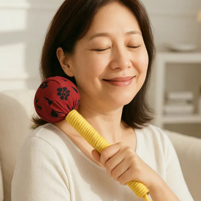 台灣手作艾草按摩棒｜天然草本 × 舒壓療癒